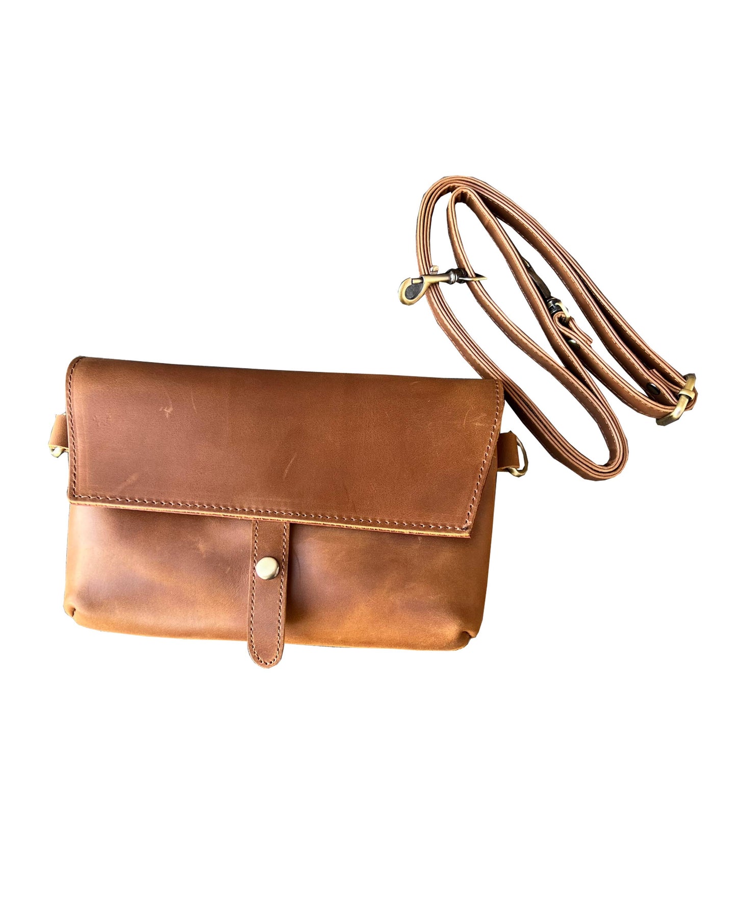 genuine leather crossbody