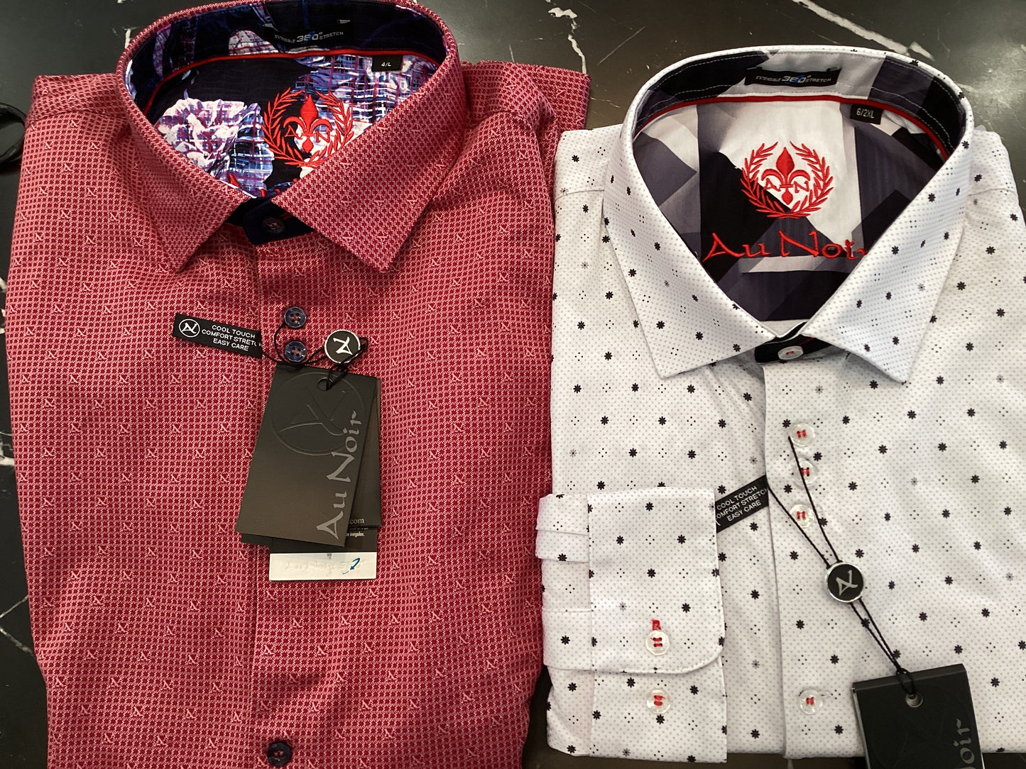 Au Noir Shirts long sleeved 360 stretch