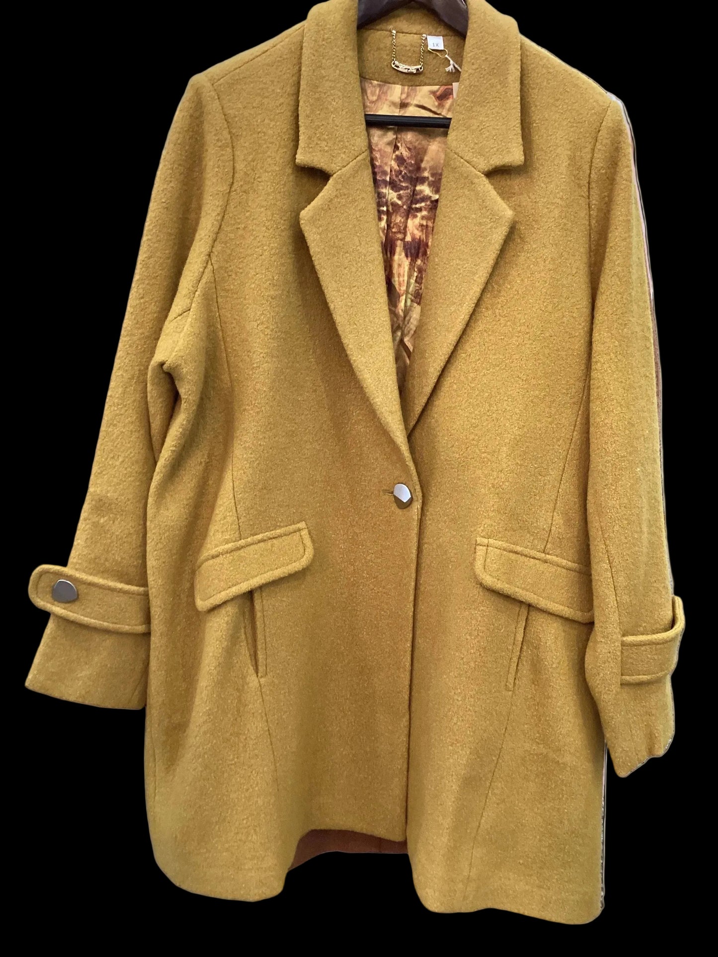 Blue Sky Milan mustard wool coat