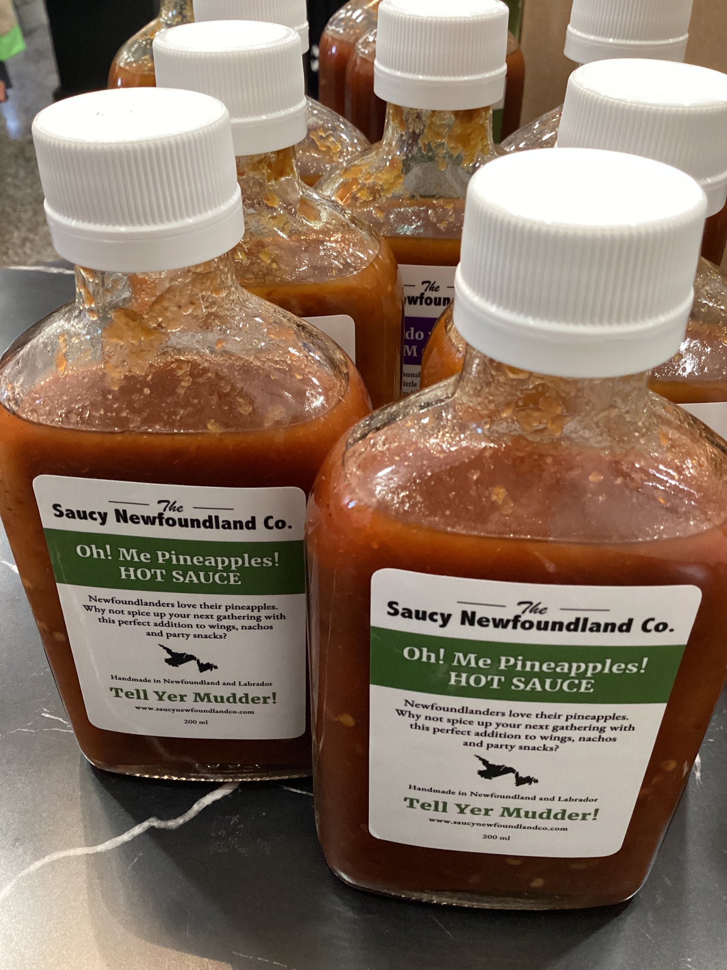 Saucy Newfoundland Company, Oh me pineapples, hot sauce