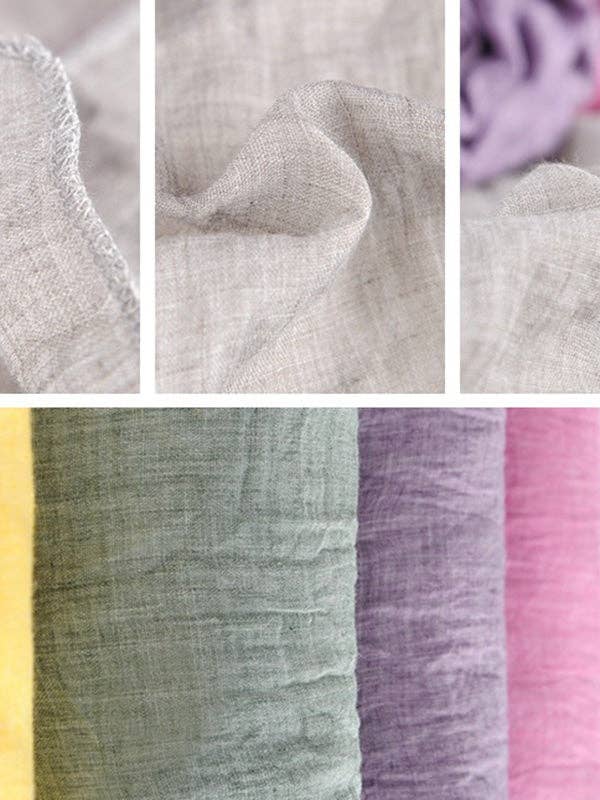 Vintage Solid Ramie Cotton shawl wrap