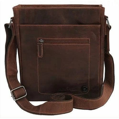 Green wood Leather Shoulder Bag Torquay - GW836