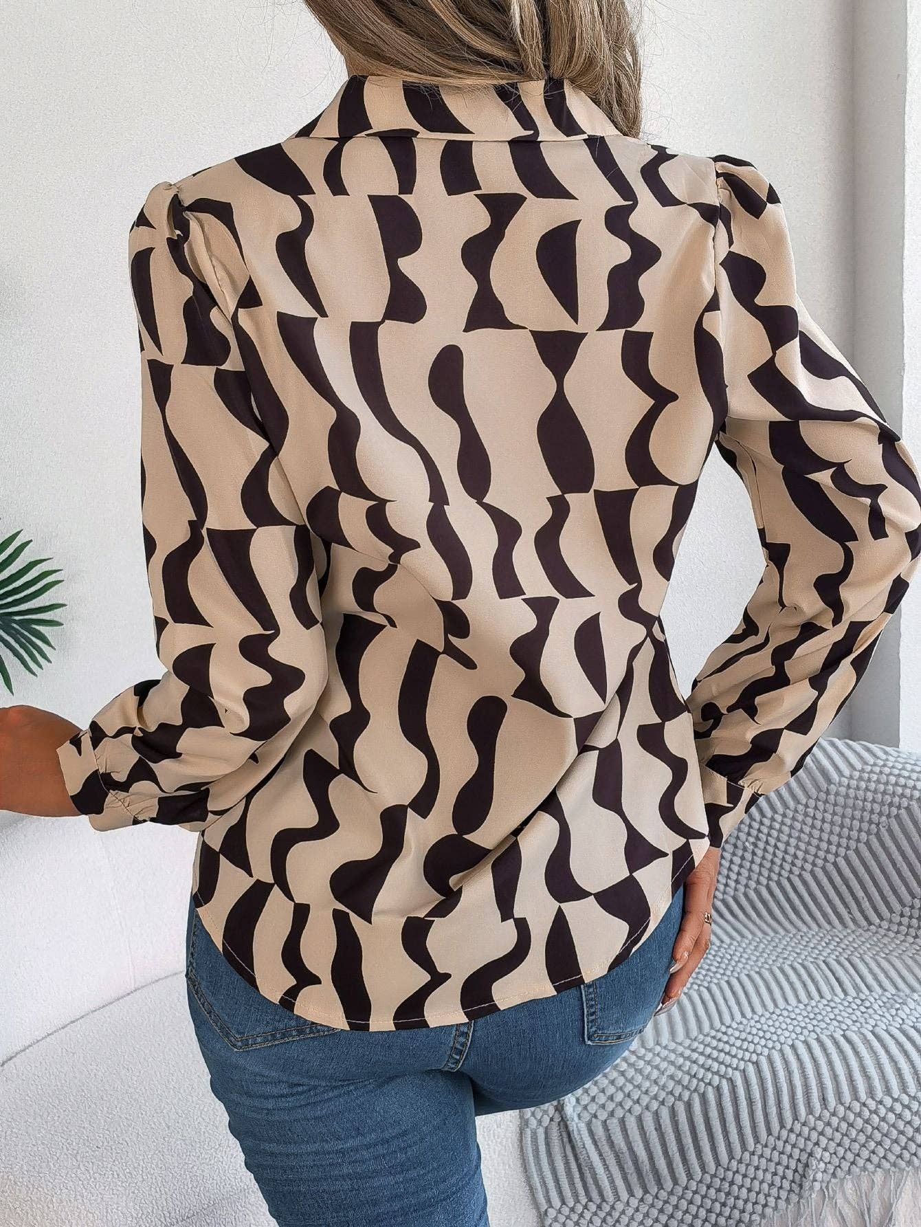 Lovesoft Casual Blouse Long Sleeve Button
