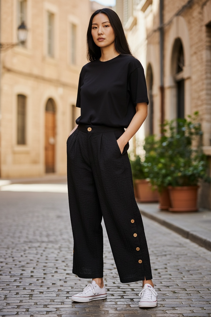 Papa Cotton Wide Legged Pants