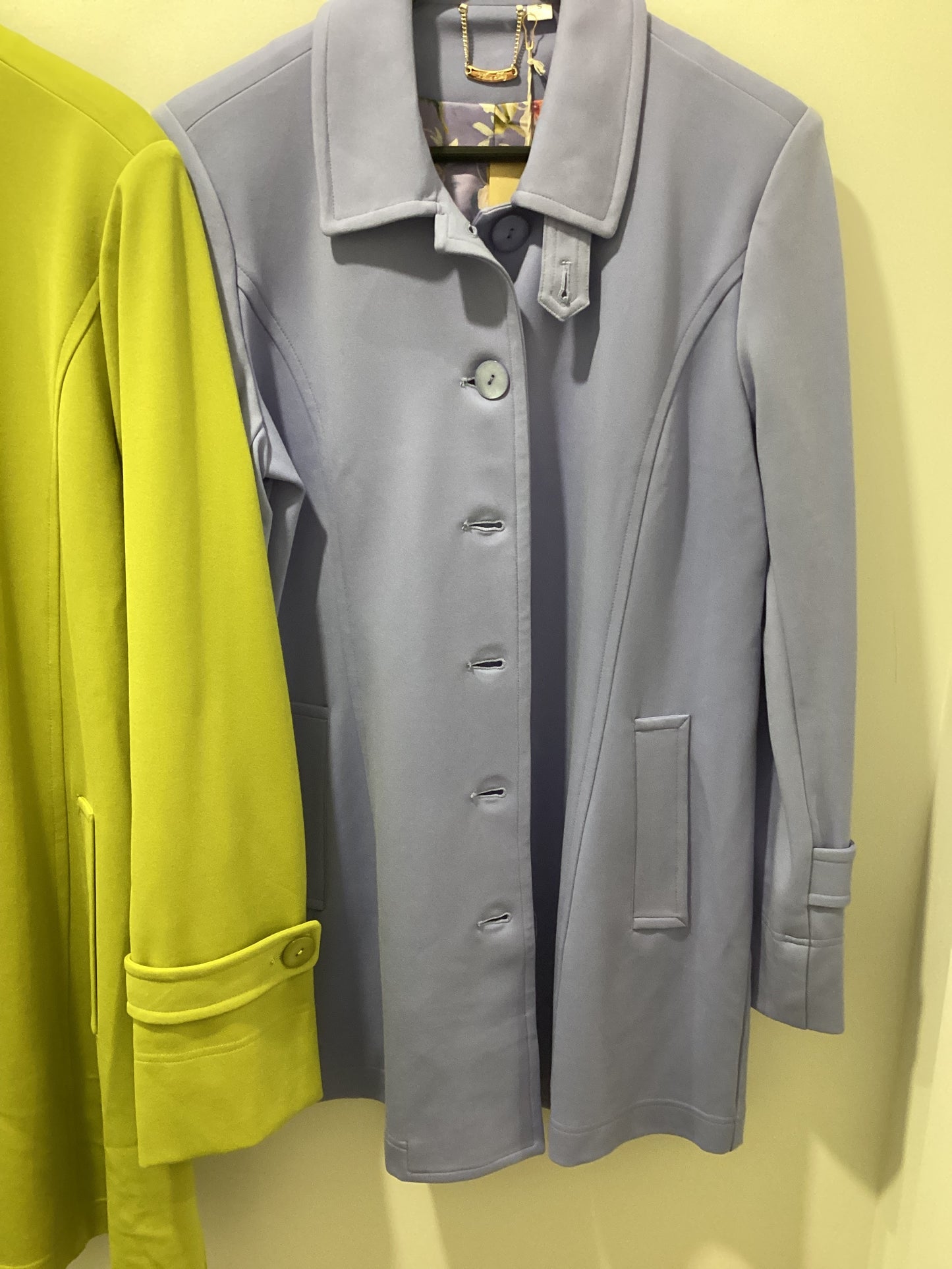 Blue sky casual button jacket