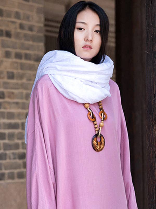 Vintage Solid Ramie Cotton shawl wrap