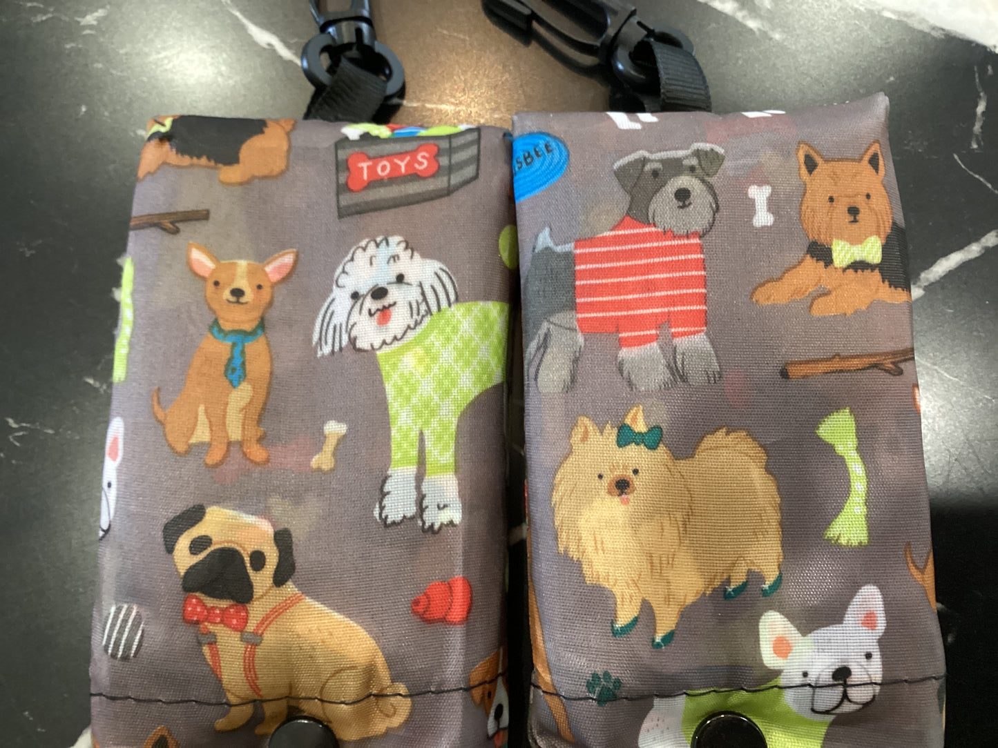 Reusable clip on shopping bag