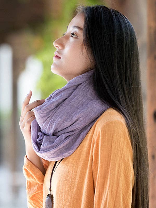 Vintage Solid Ramie Cotton shawl wrap