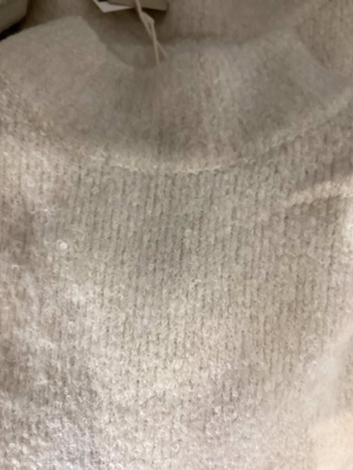 Garcia long cream sweater mock neck