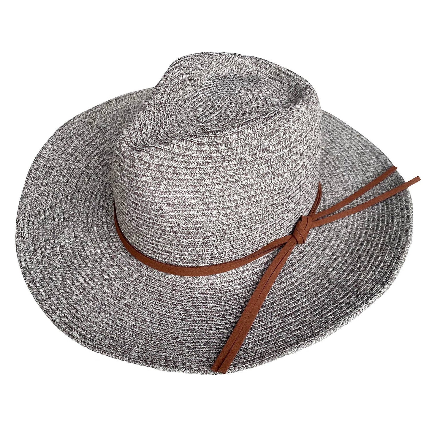 Gray Cotton Polyester Weave Frankie Summer Hat