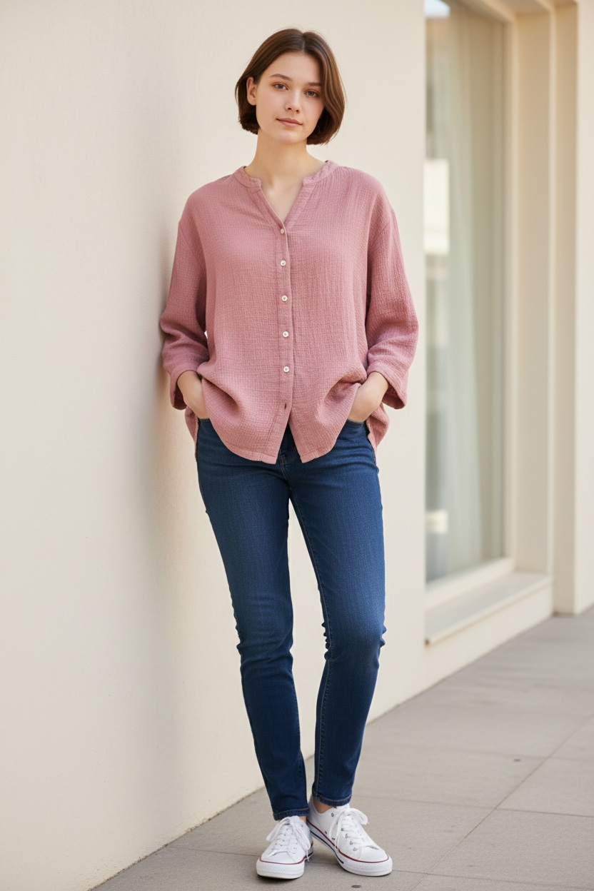 Papa Gauze 3/4 Sleeve shirt