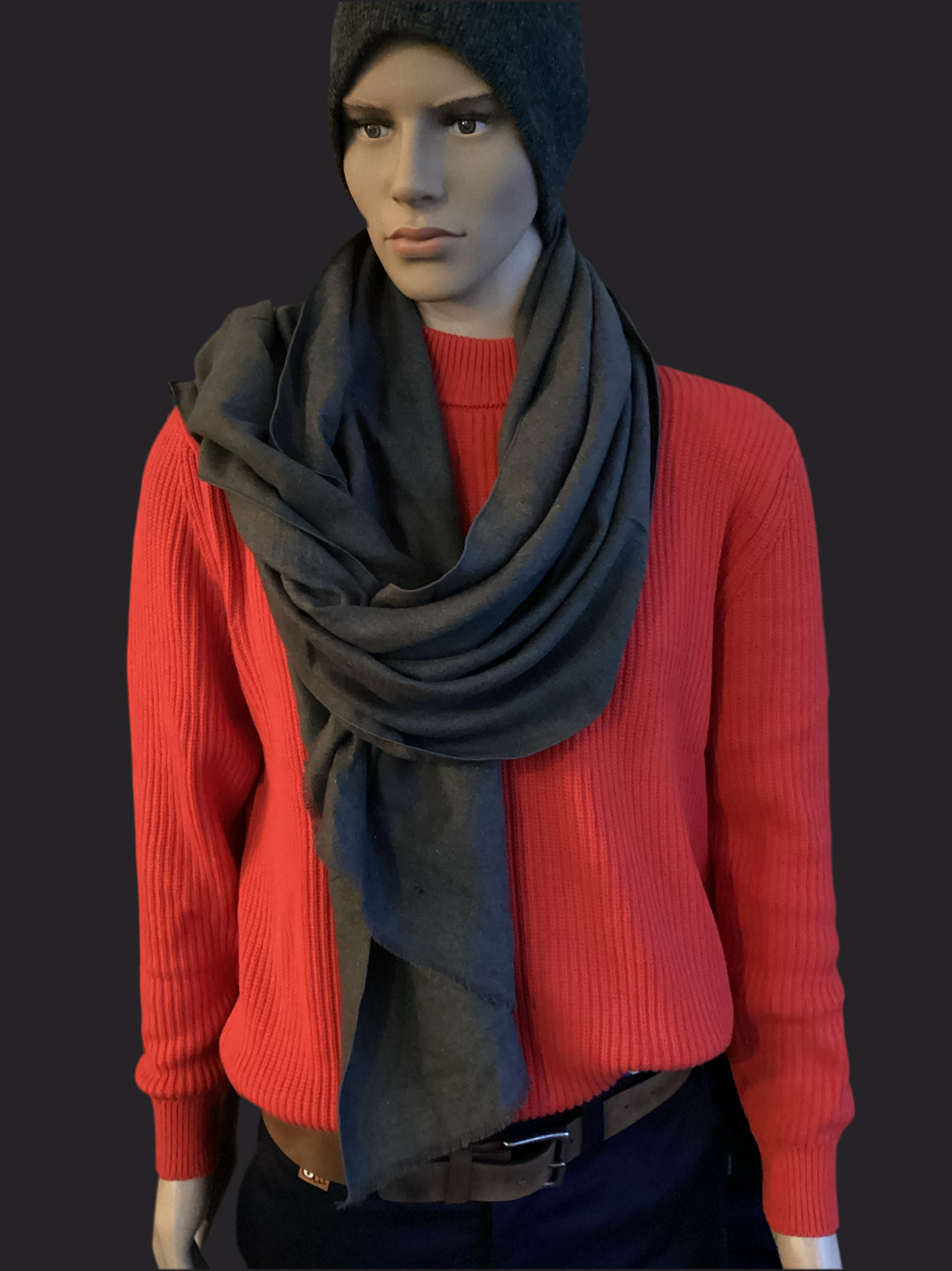 Tomodachi Cotton Ribbed Mock Sweater