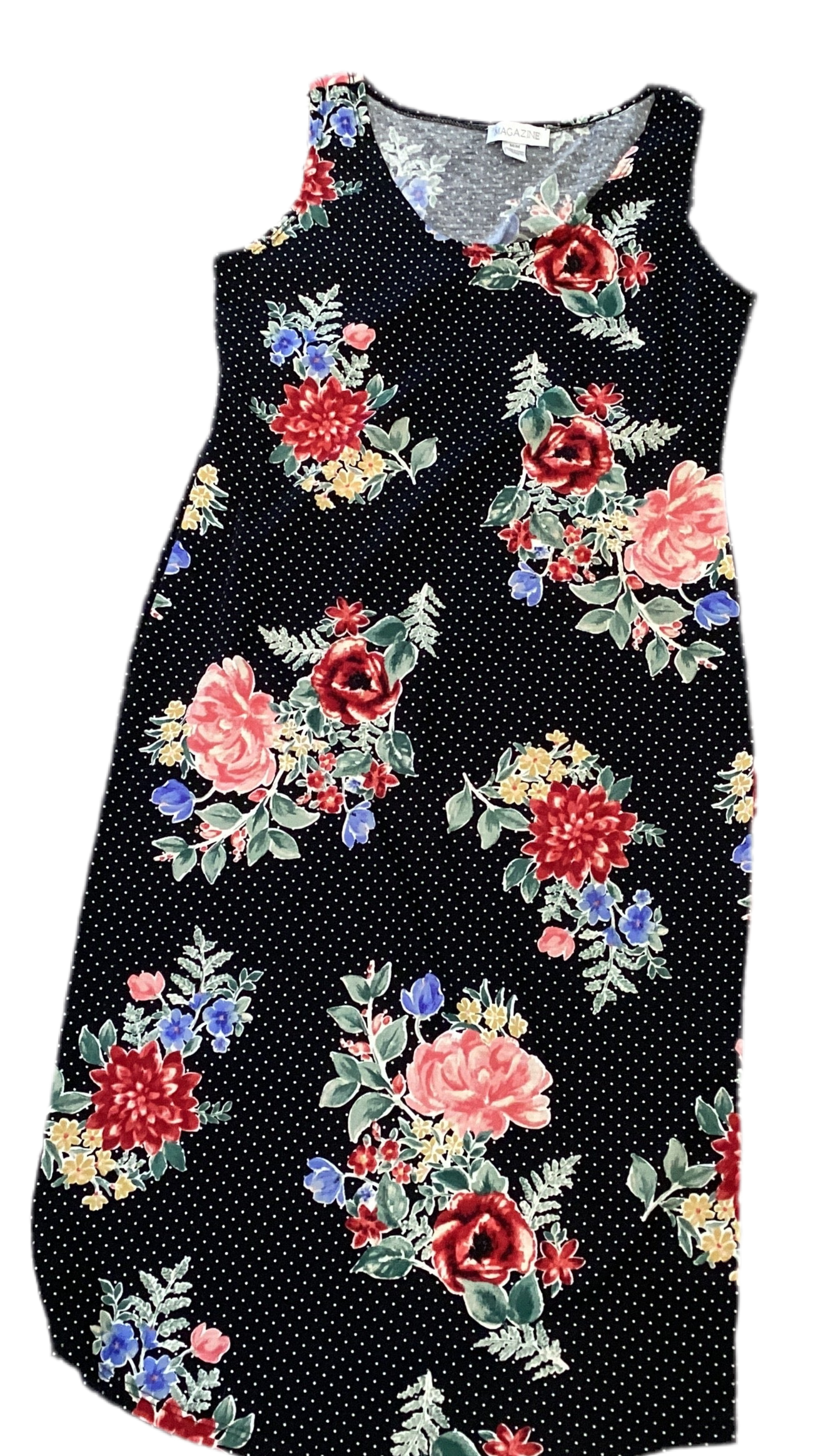 DS unique styles floral and dot dress