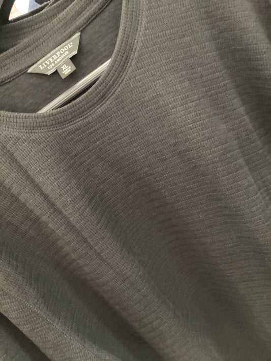 Liverpool men’s mock neck placket pullover ivory