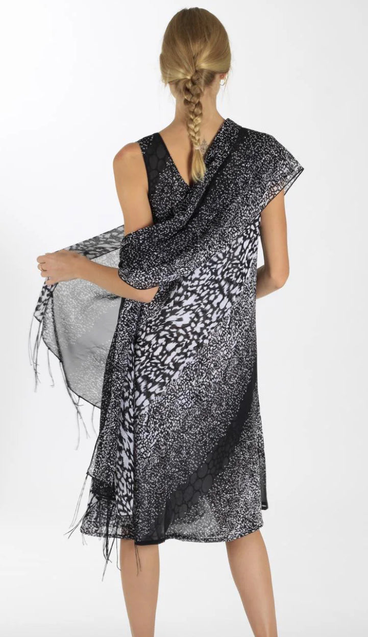 Miss Nikky Reversible Dress with scarf 283