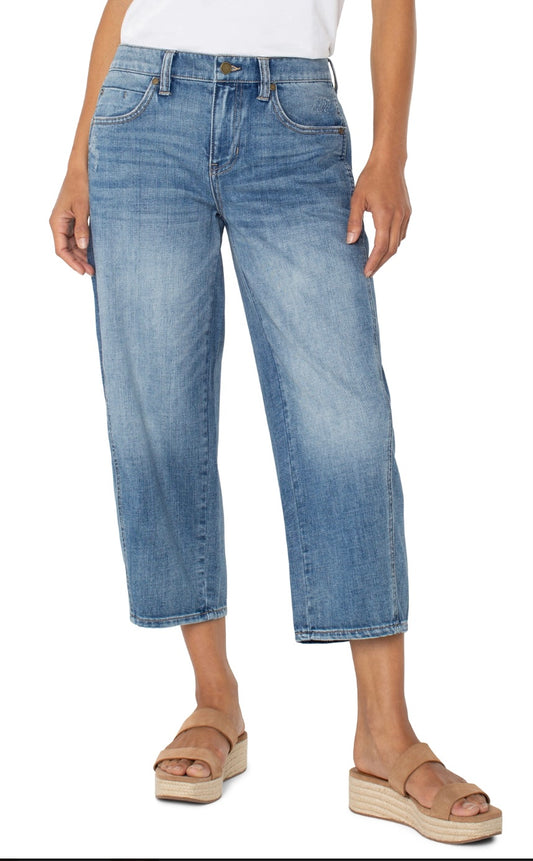 Liverpool Barrel Jean Crop