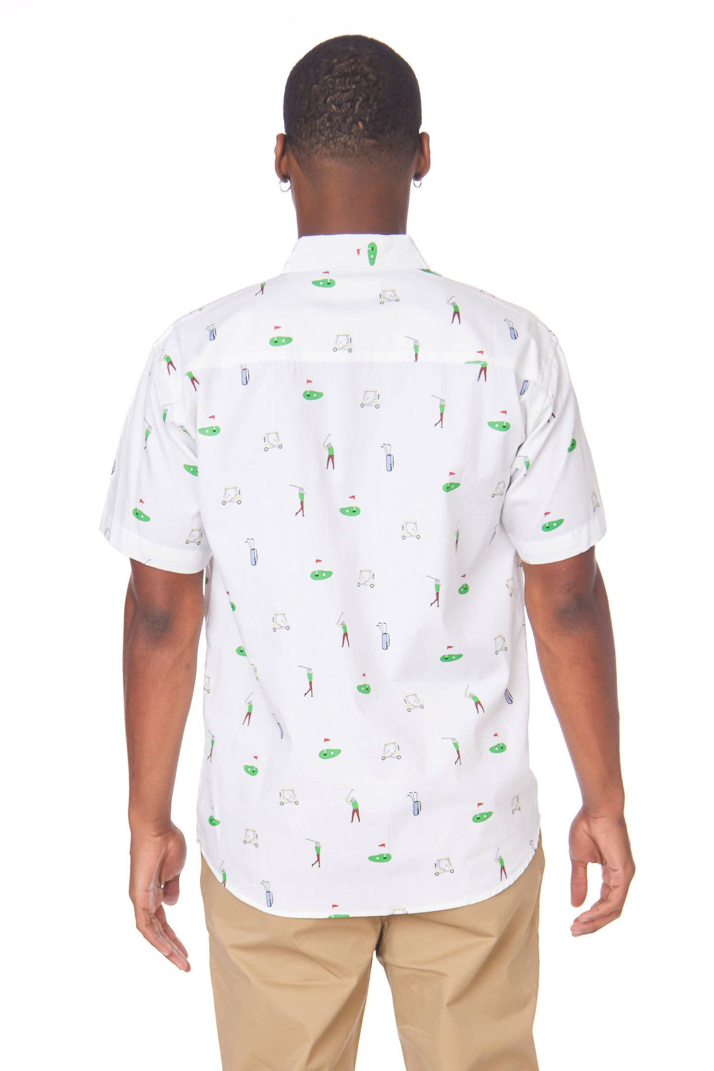 Hawks Bay Men's Printed short Sleeve Cotton Shirt