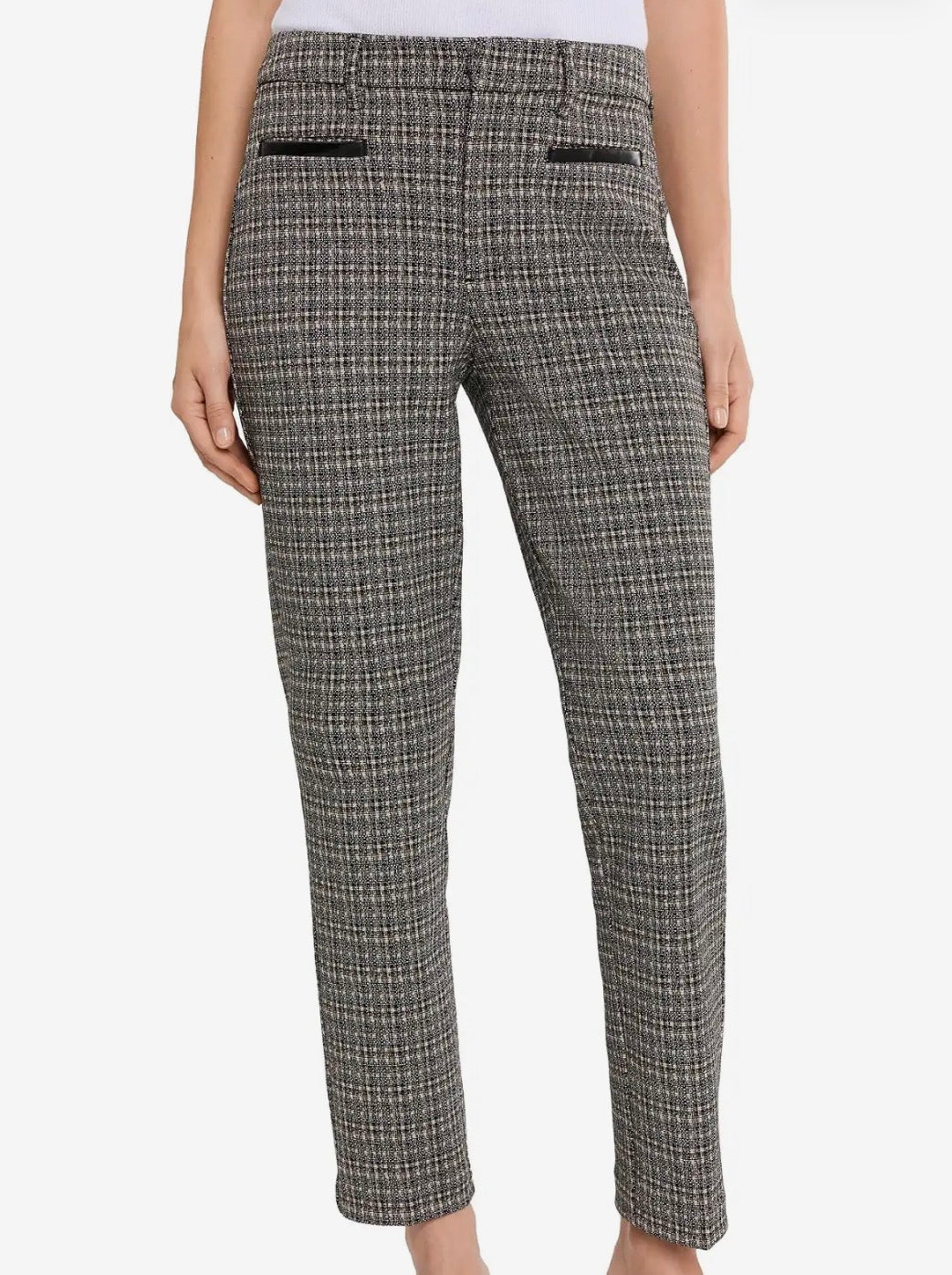 Liverpool MR Trouser with Faux Leather Trim