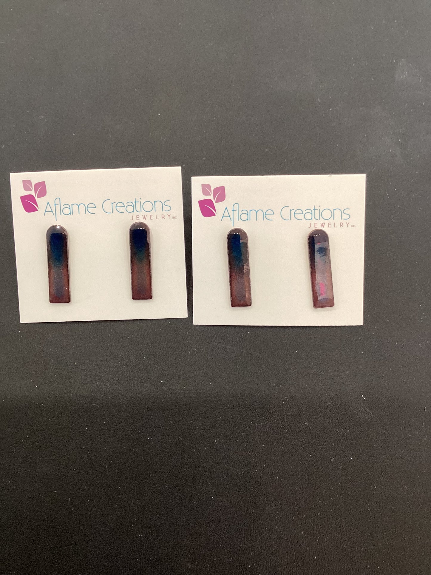 Atlantic Horizon Tab Stud Earrings