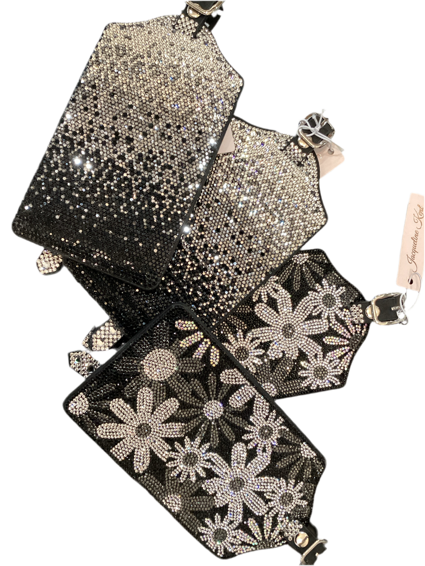 JK bling luggage tags