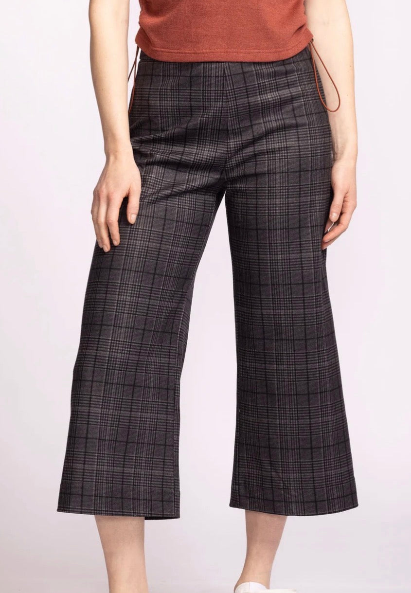 Pink Martini Nadia Plaid Crop Pants