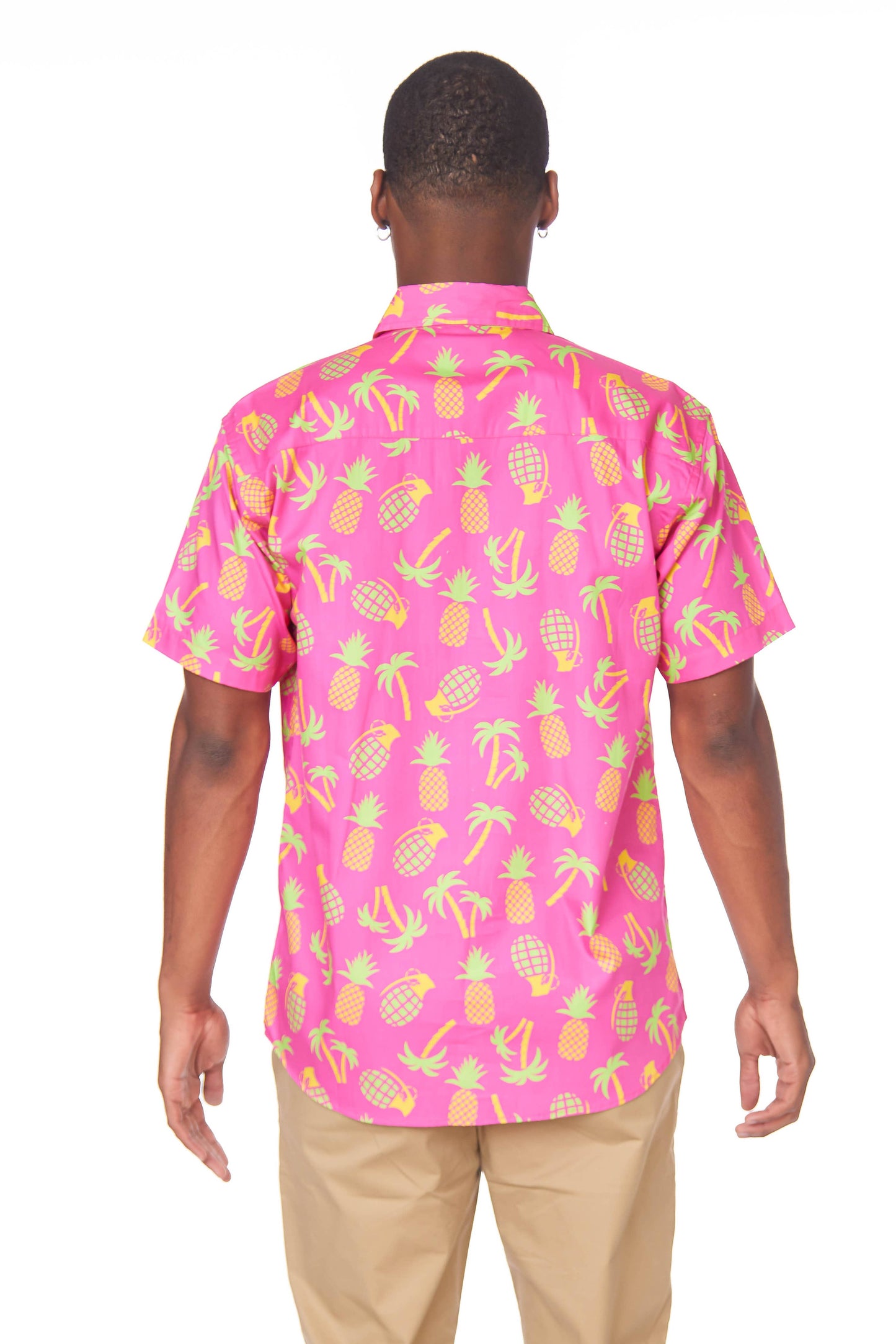 Hawks Bay Men's Printed short Sleeve Cotton Shirt