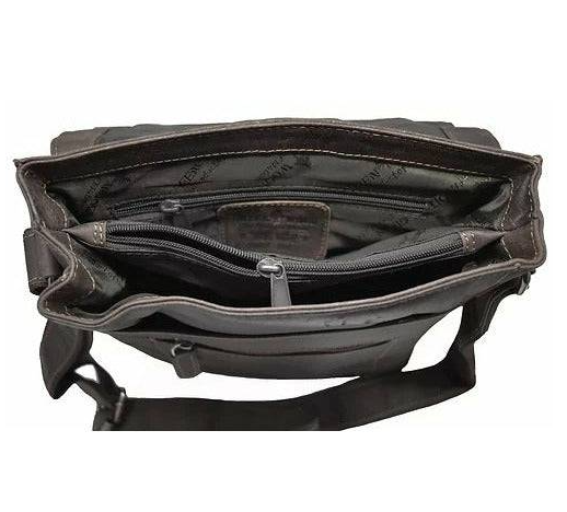 Green wood Leather Shoulder Bag Torquay - GW836