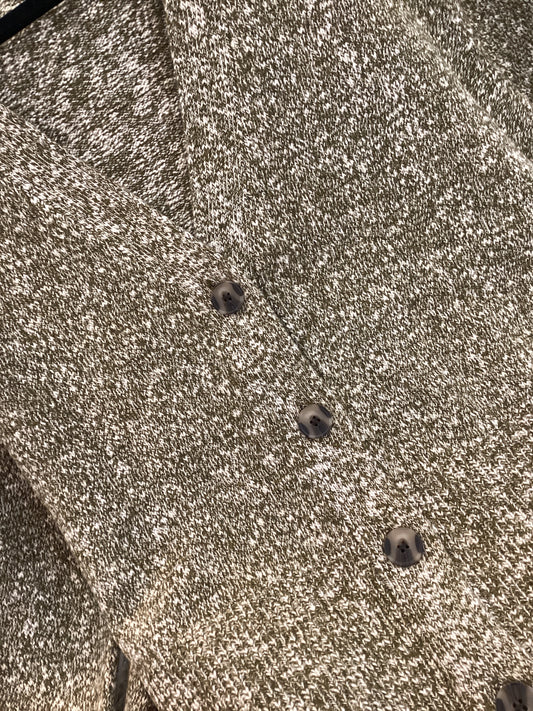 Liverpool knit cardigan olive with bottons