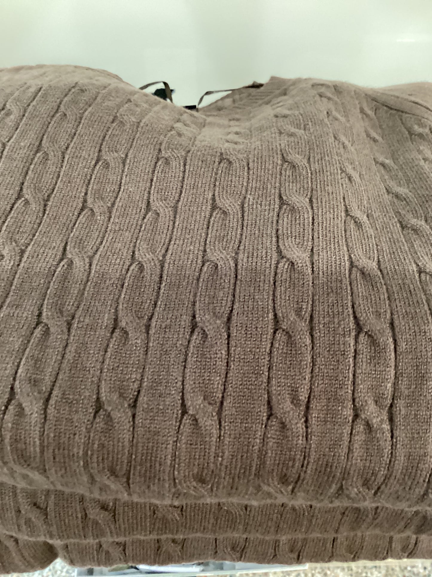 Papillon Brown Cable knit sweater