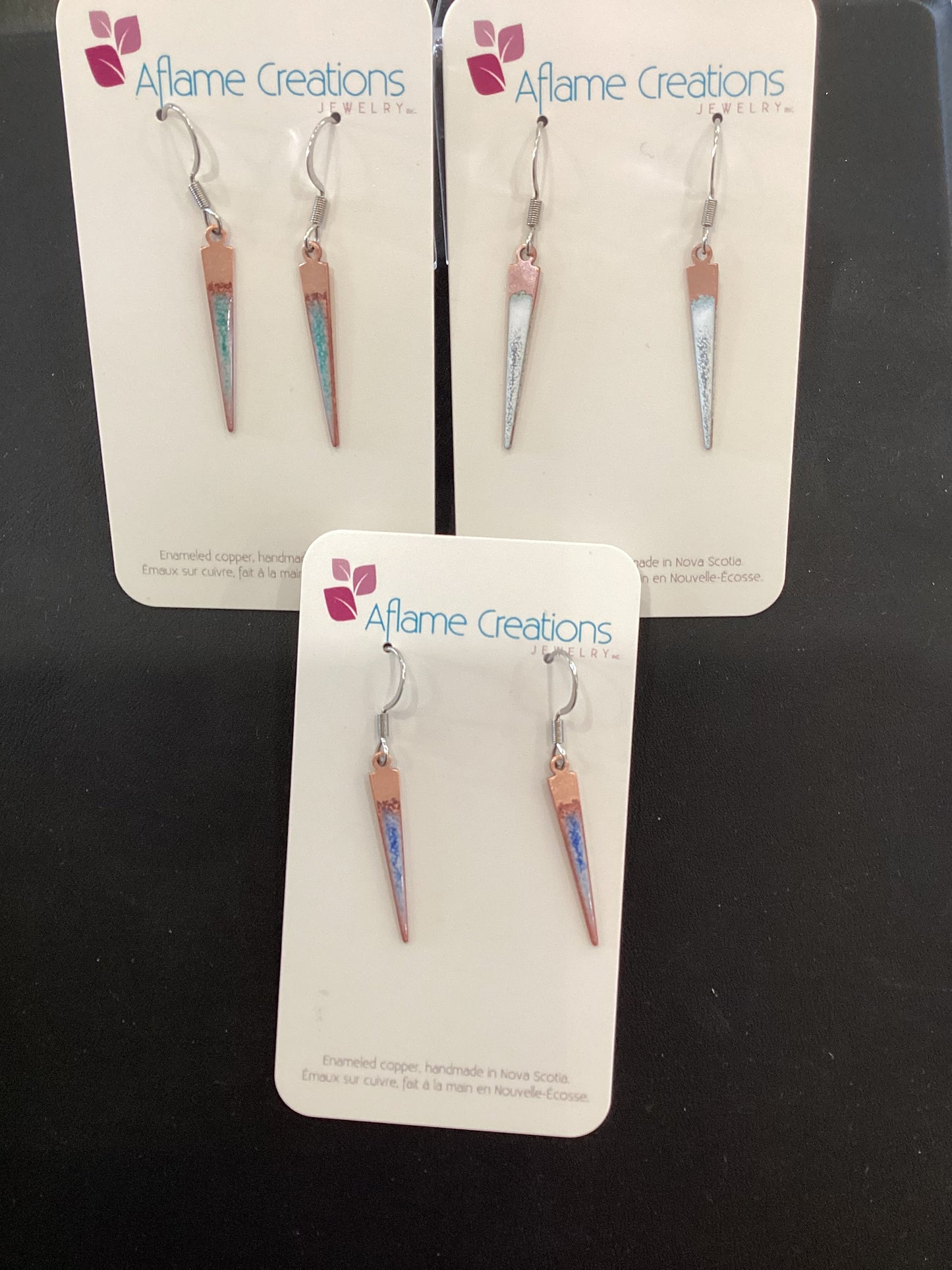 Thin bar earrings