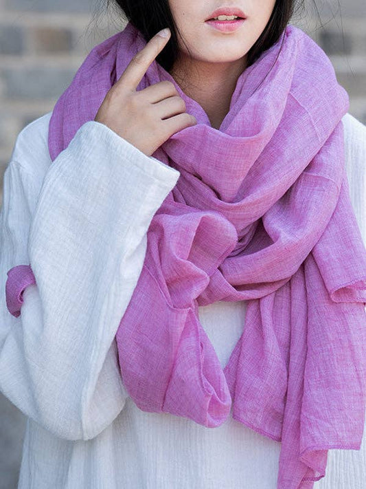 Vintage Solid Ramie Cotton shawl wrap