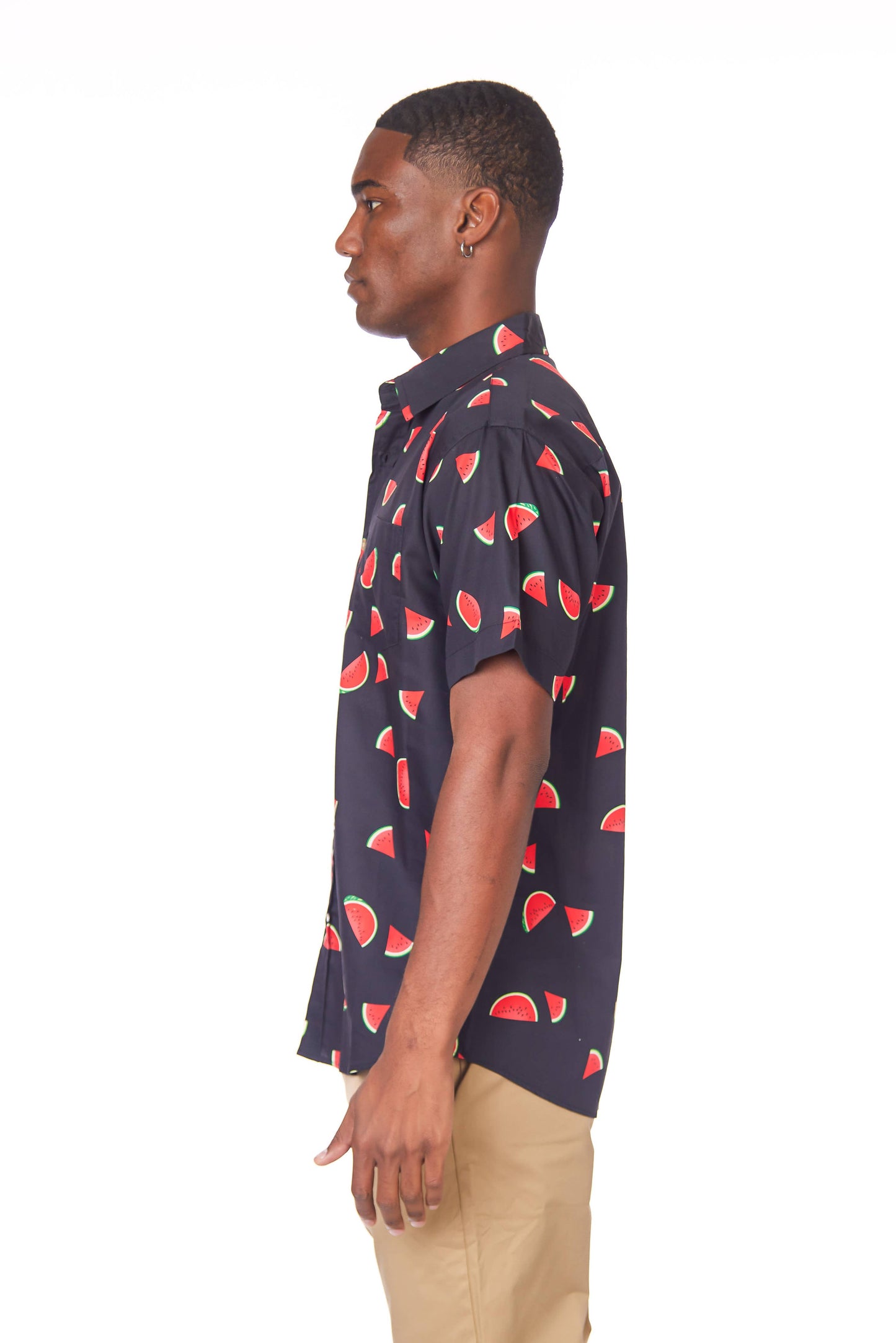 Hawks Bay Men's Printed short Sleeve Cotton Shirt