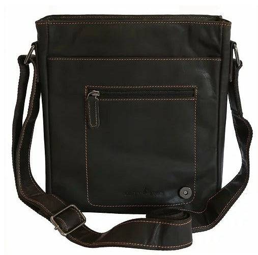 Green wood Leather Shoulder Bag Torquay - GW836