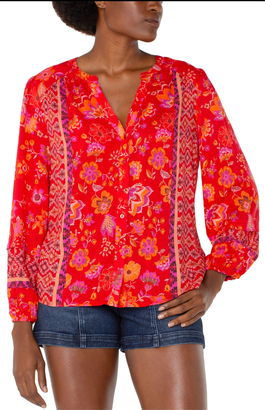 Liverpool Button Front Blouse