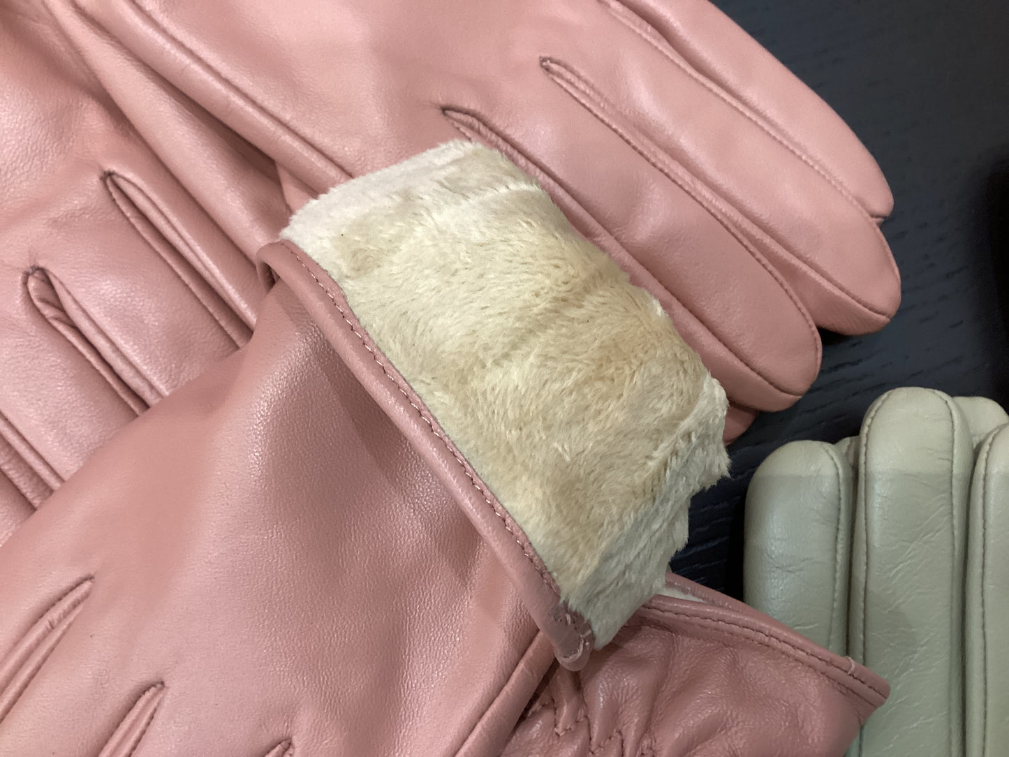 Armoir Leather Gloves, cream lining