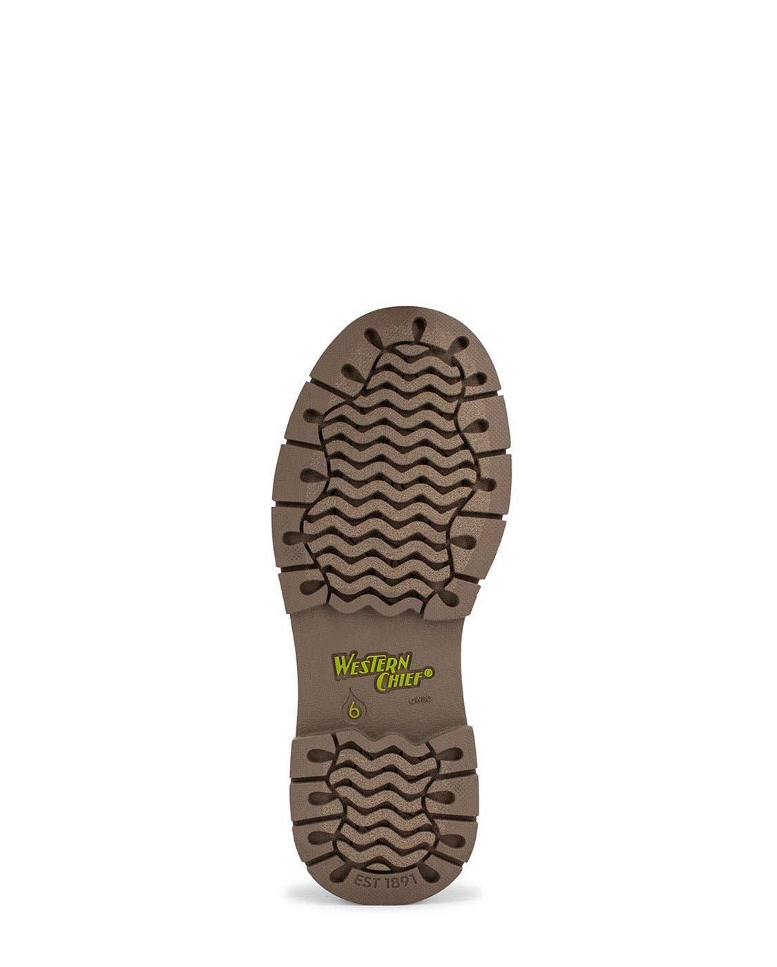 Western hide rain boot Women's Leopard Floral Chelsea Rain Boot - Taupe