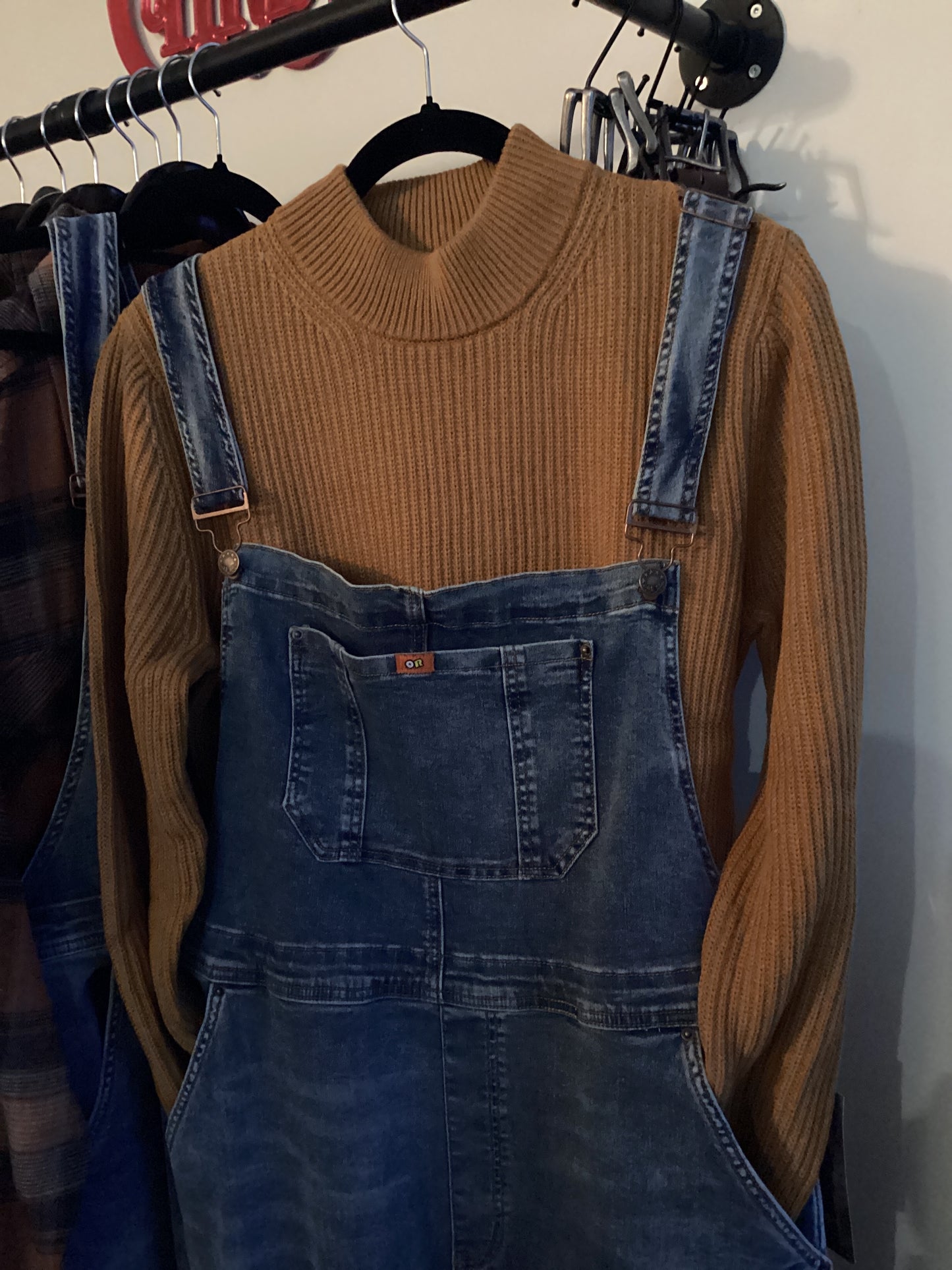 Tomodachi Cotton Ribbed Mock Sweater