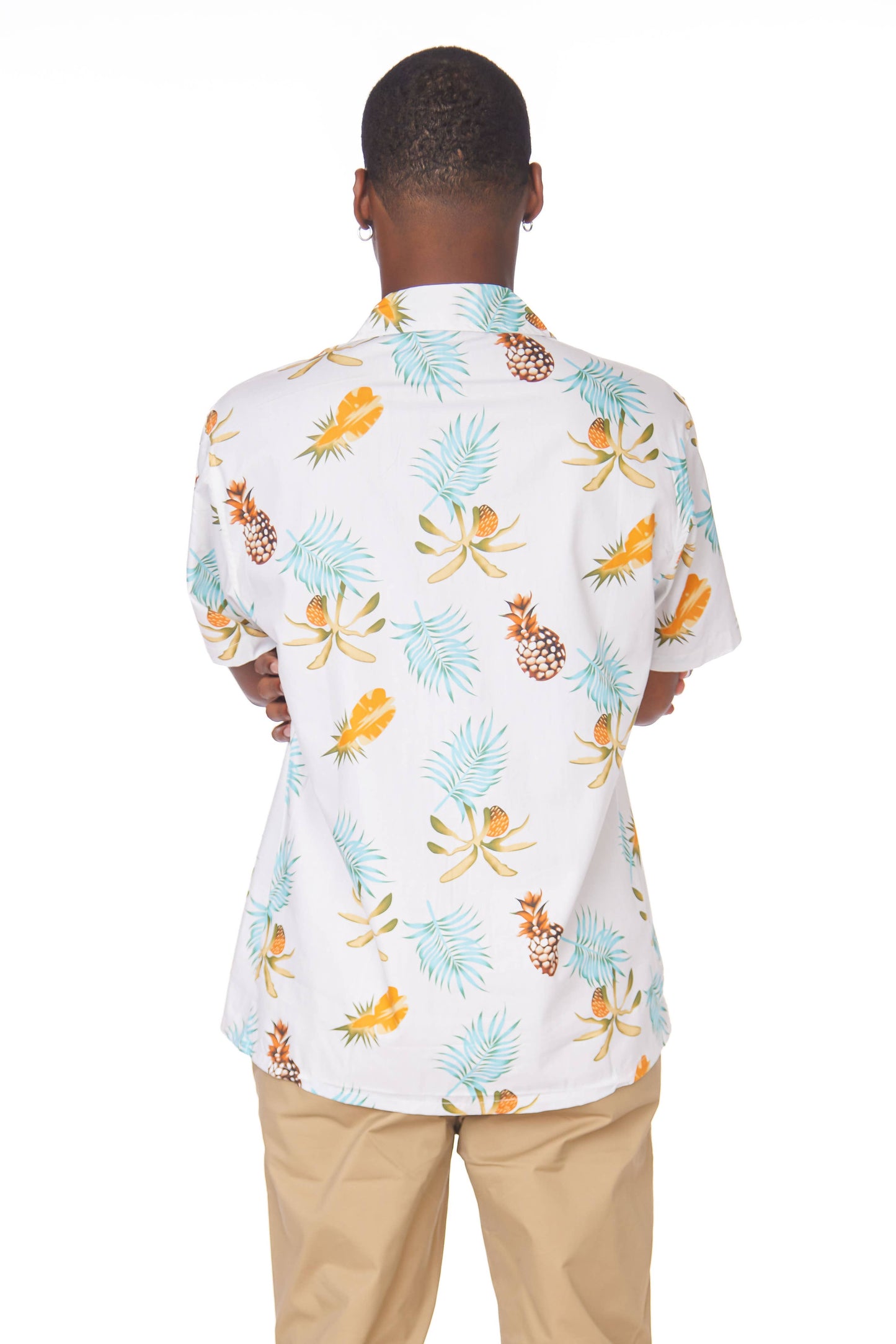 Hawks Bay Men's Printed short Sleeve Cotton Shirt