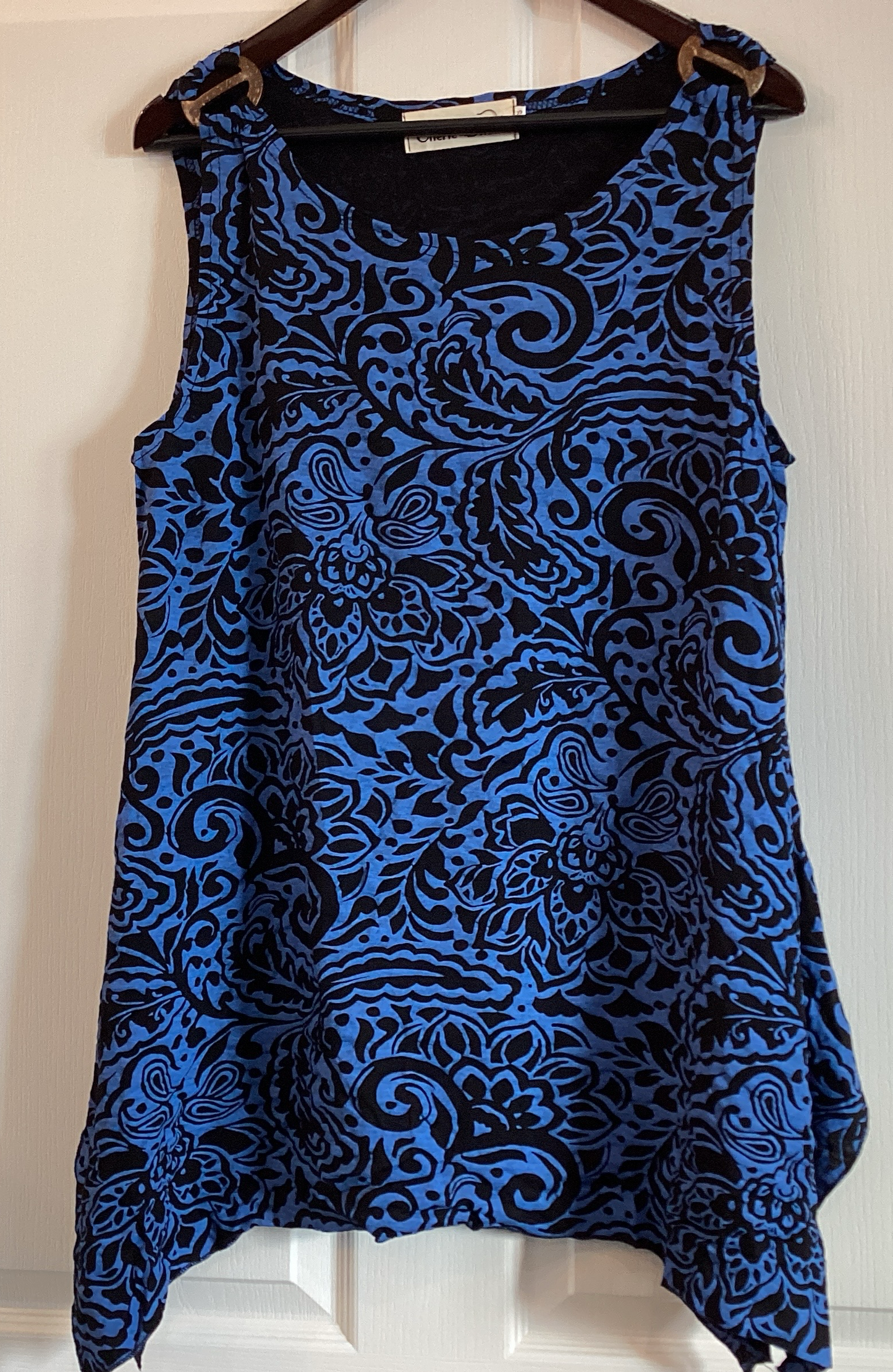 Cherie bliss splash ink print top flow with shoulder bottom