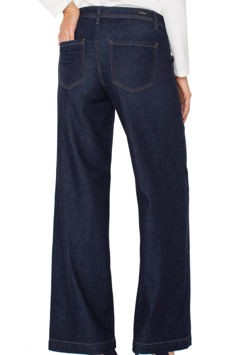 Liverpool Trouser Wide Leg 32" Jean indigo rinse