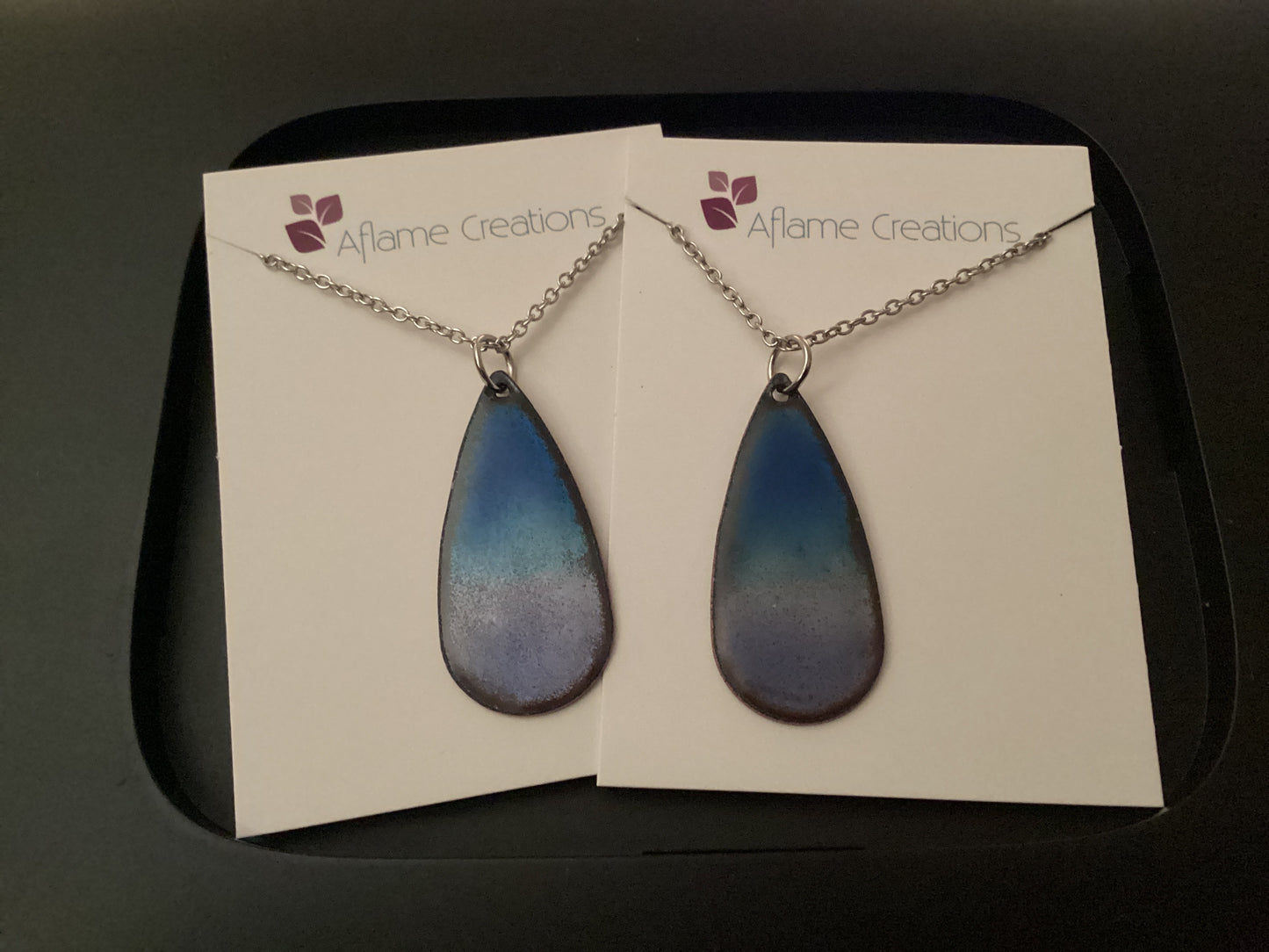 Atlantic Horizon Teardrop Necklace