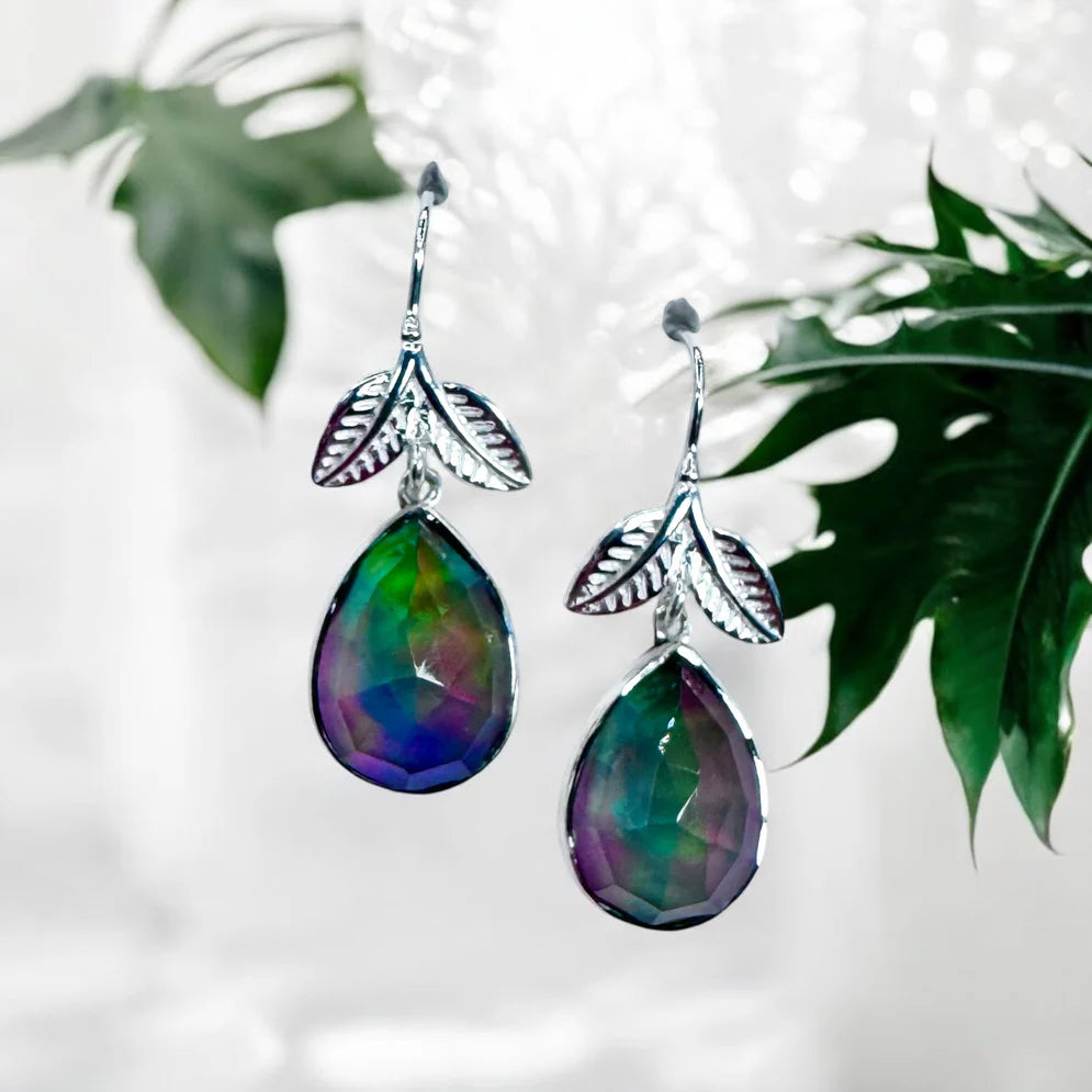 EB Aura Opal Quartz Earrings