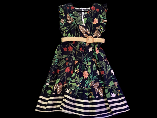 Me & Gee Cotton country style dress Black Dress