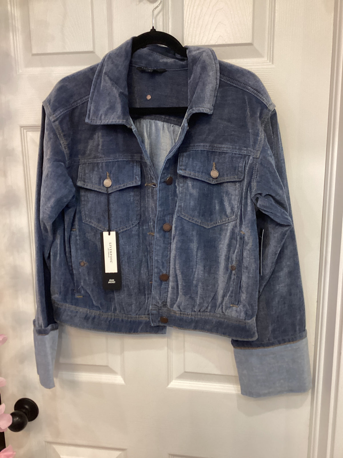 Liverpool dreamstate jacket, chenille denim colour