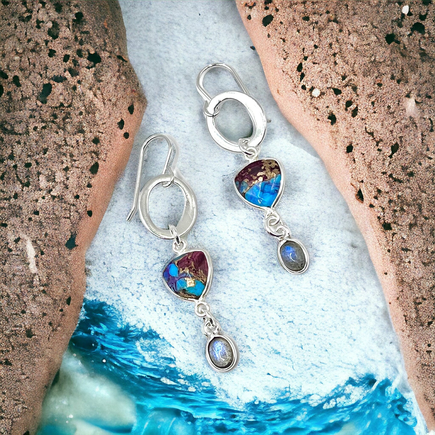 EB Design Trixie earrings Oyster shell