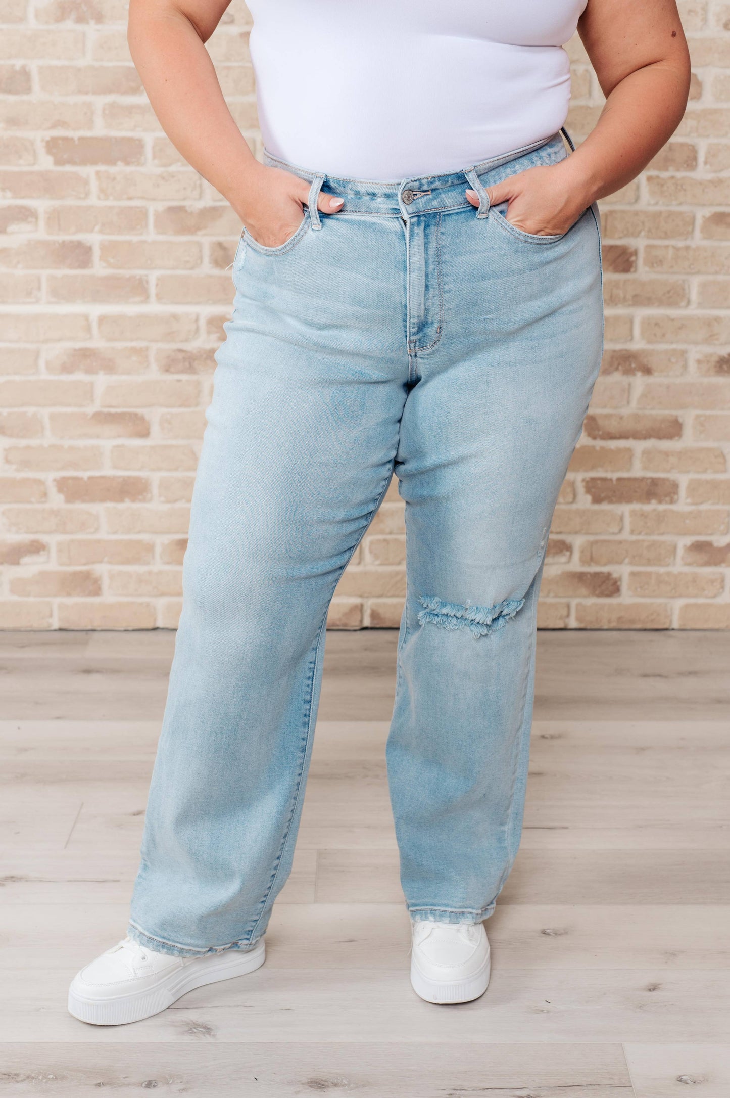 Judy Blue 82600 High Rise 90's Straight Jeans