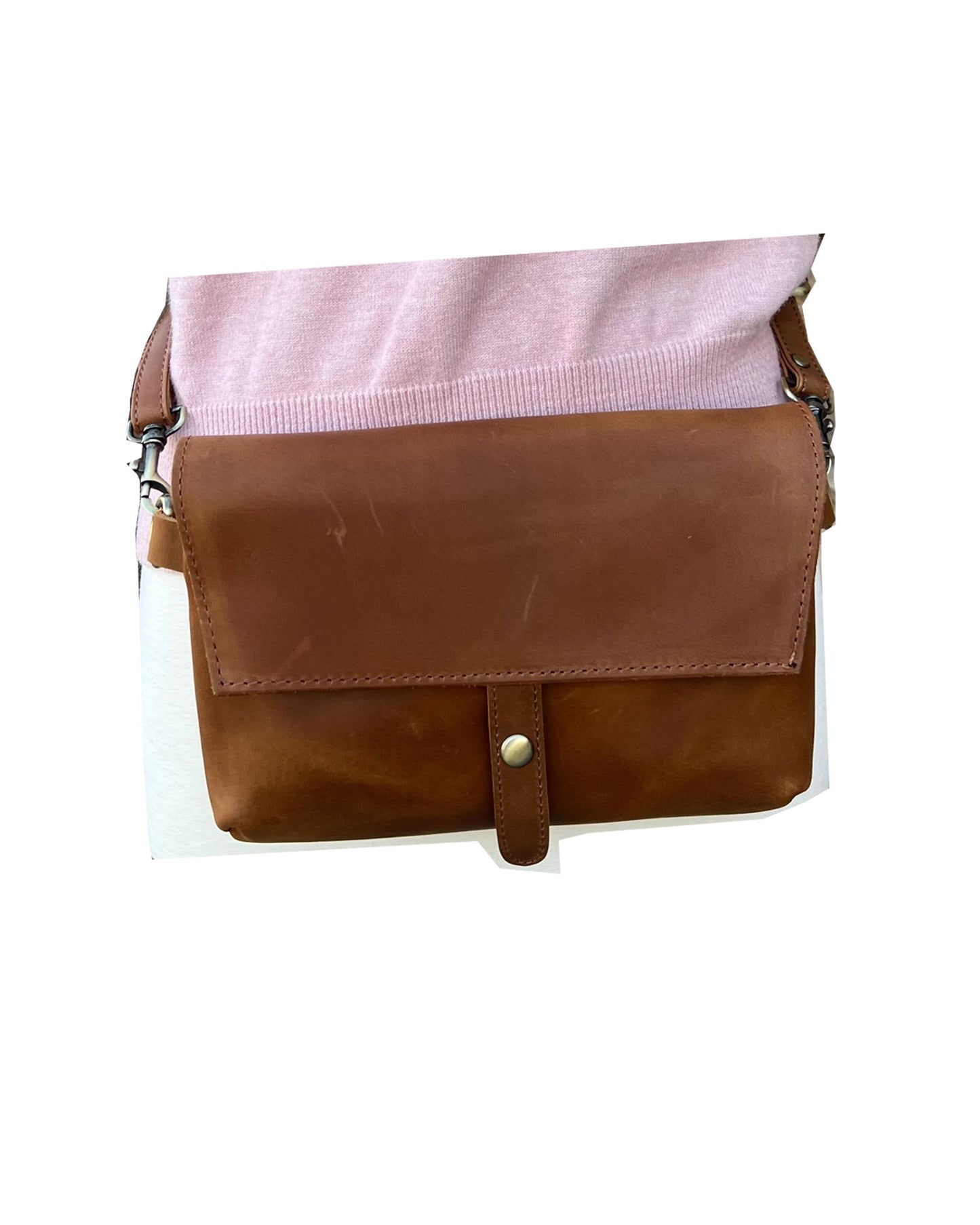 genuine leather crossbody