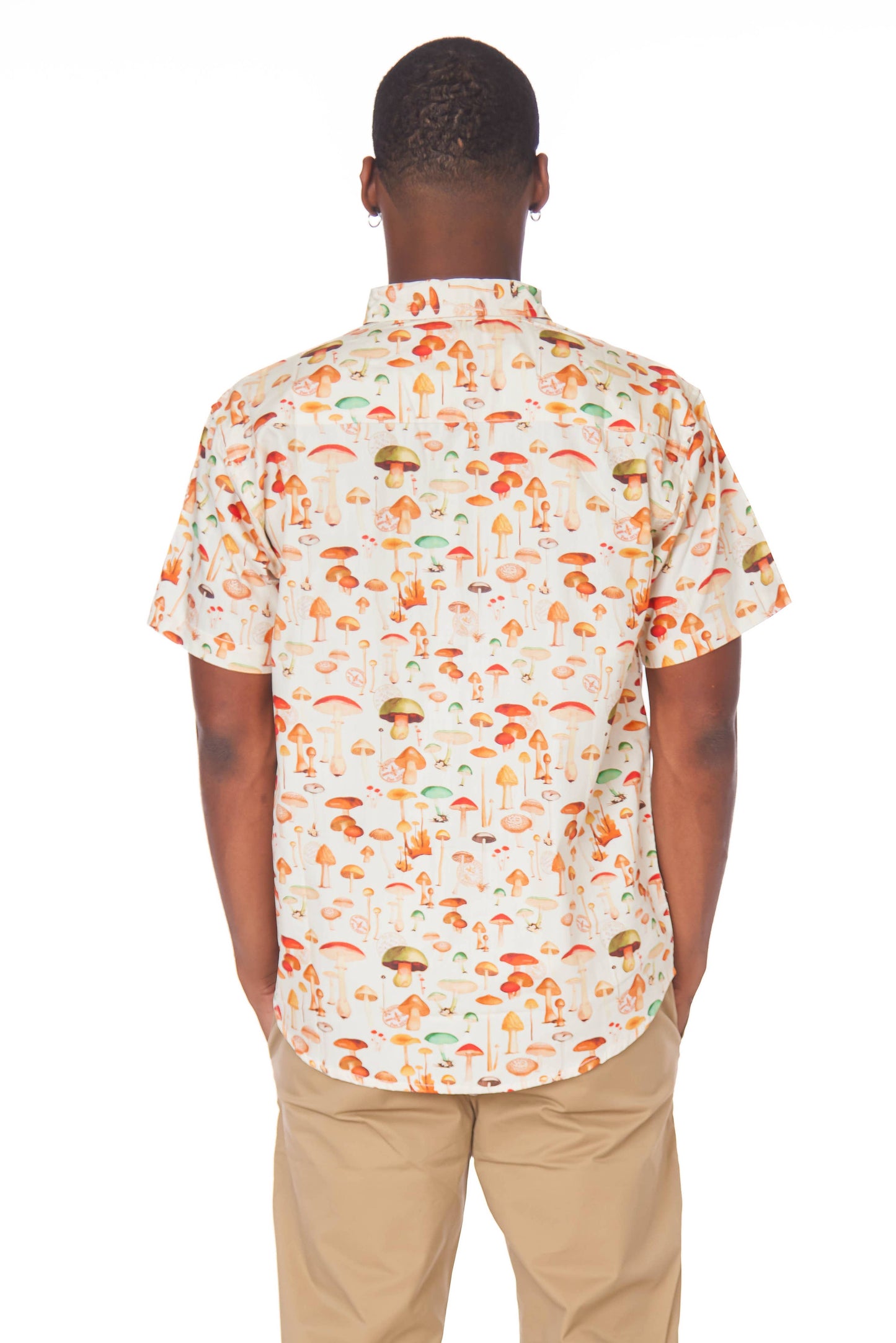 Hawks Bay Men's Printed short Sleeve Cotton Shirt