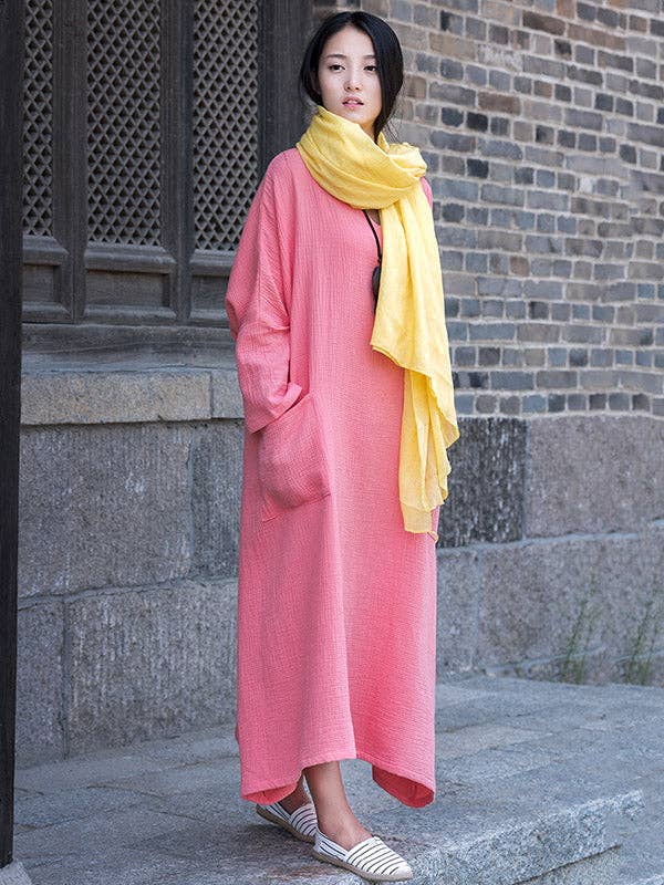 Vintage Solid Ramie Cotton shawl wrap
