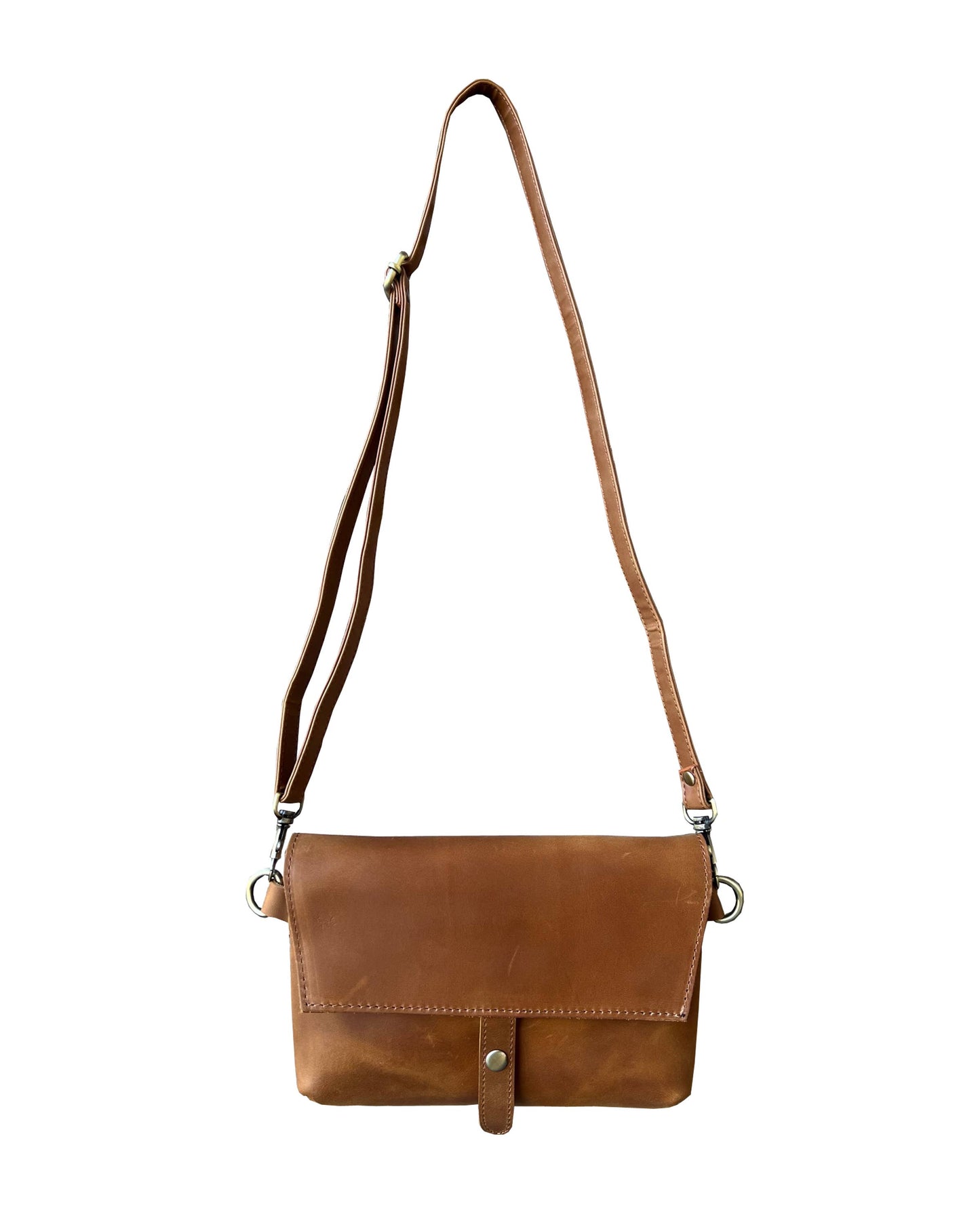 genuine leather crossbody